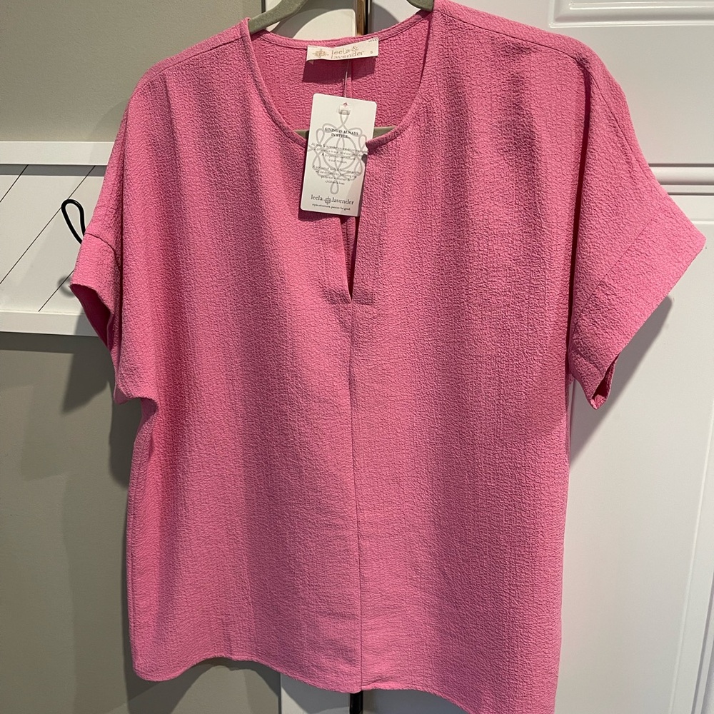 Leela & Lavender Top in Pink